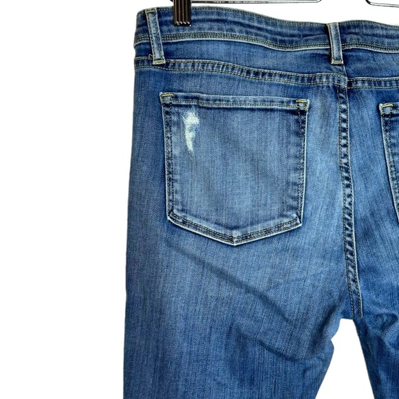 Fidelity Denim Mila Low Rise Ankle Slim Blue Jeans Faded Whiskering 30 - Picture 9 of 16